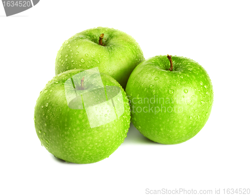 Image of three green apples