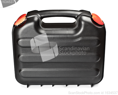 Image of standing black toolbox