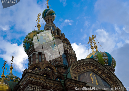 Image of domes on church of the resurrection