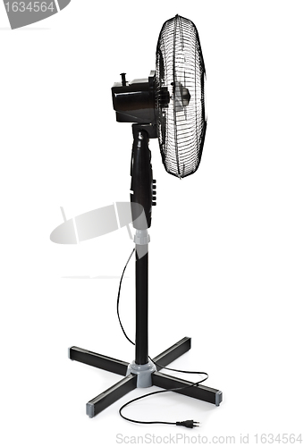 Image of black office fan