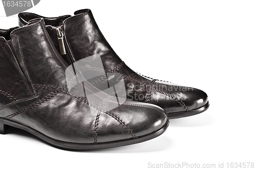 Image of black male shoes