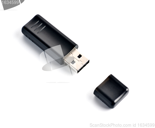Image of black usb flash drive