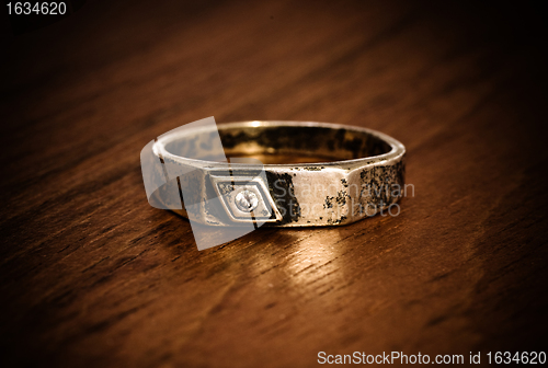 Image of old silver ring