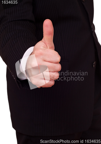 Image of businessman approval gesture