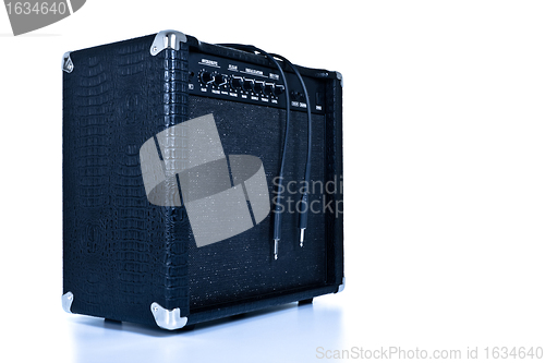 Image of black guitar amplifier