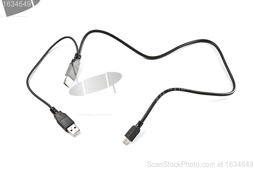 Image of two usb and mini-usb cable