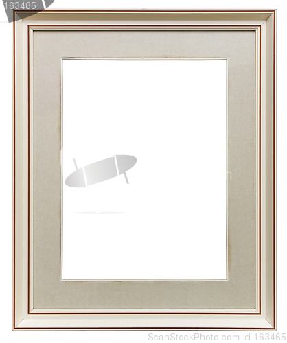 Image of White wooden frame