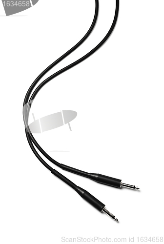 Image of black audio cable