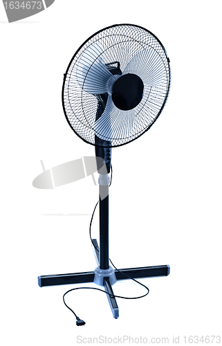 Image of black office fan 