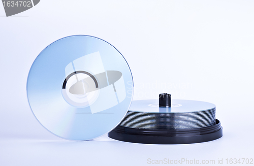 Image of stack of printable discs