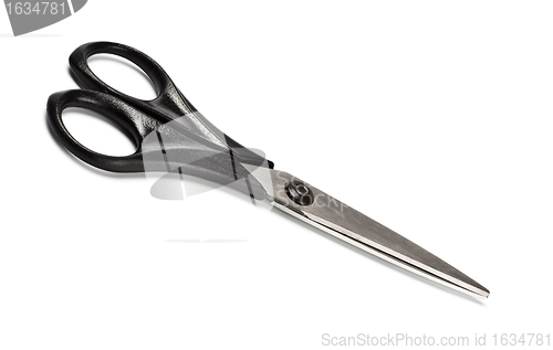 Image of black closed scissors