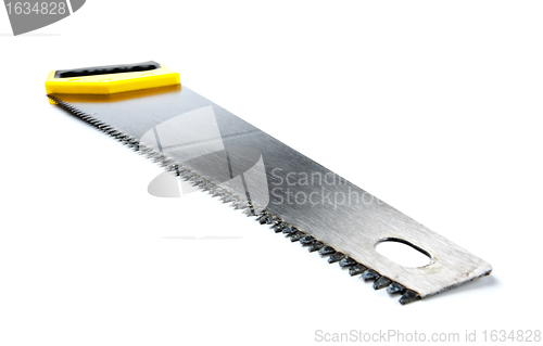 Image of hacksaw with yellow handle