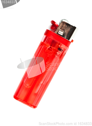 Image of red cigarette lighter