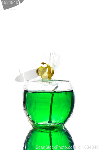 Image of green gel candle