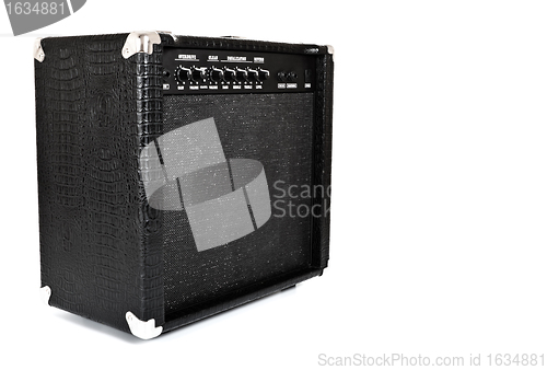 Image of black guitar amplifier