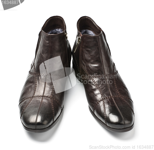 Image of black and brown male shoes