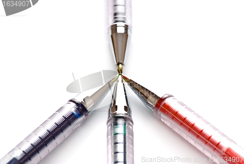 Image of pens indicate purpose