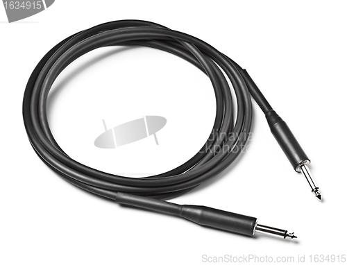 Image of black audio cable