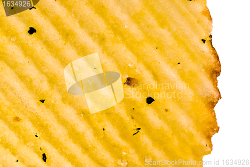 Image of yellow potato chips 