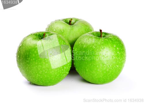 Image of three green apples
