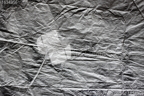 Image of crumpled polyethylene texture