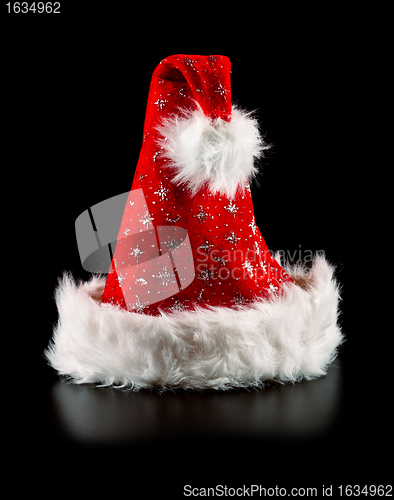 Image of santa hat with stars