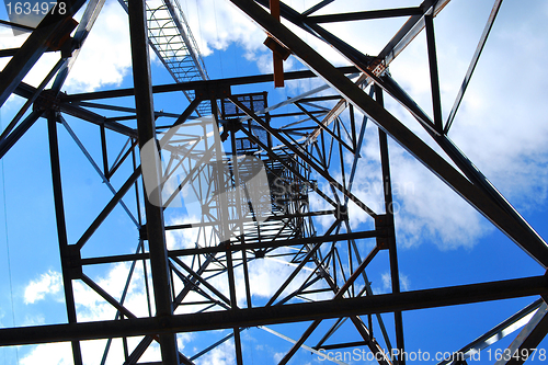 Image of under high voltage tower