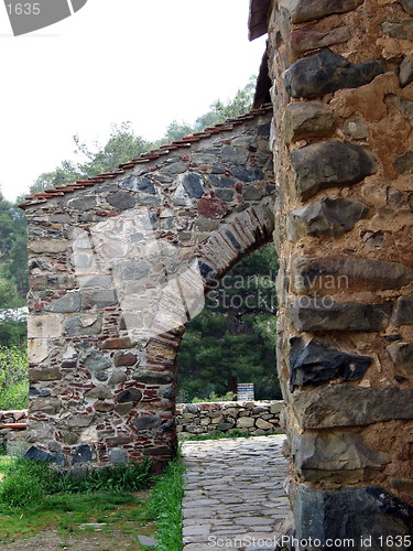 Image of The arch. St. Mary's church. Asinou