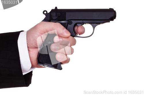 Image of gun in hand