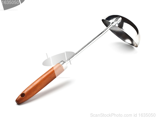 Image of metal soup ladle