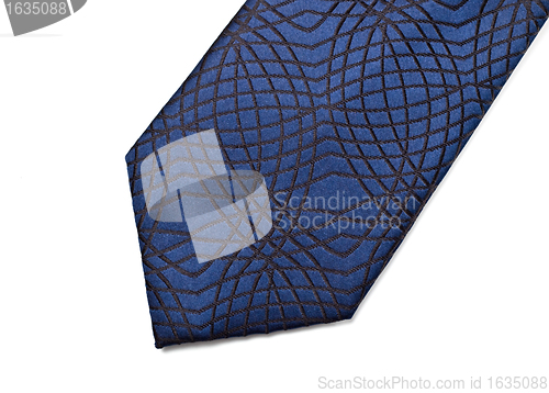 Image of blue necktie part