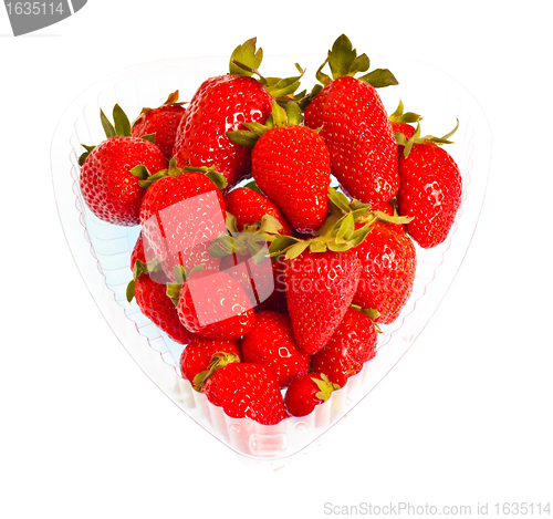 Image of strawberries in heart-shaped pack
