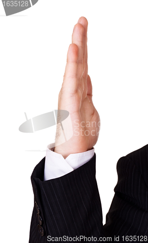 Image of businessman hand up