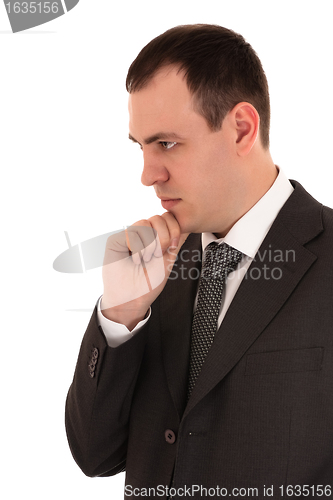 Image of businessman thinking