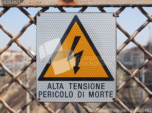 Image of Electric shock sign