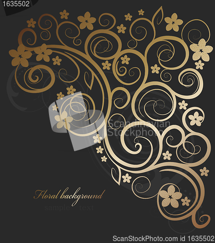 Image of Design floral vector background