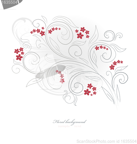 Image of Design floral vector background