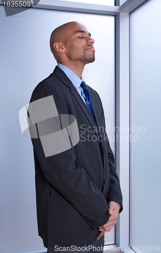 Image of Businessman looking zen