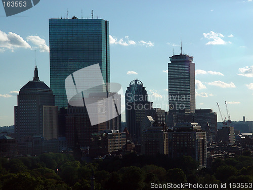 Image of Sunny Boston Skyline