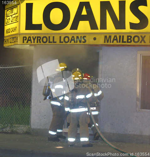 Image of fire at business