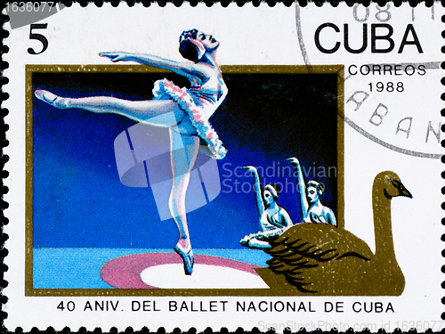 Image of postage stamp celebration cuban ballet anniversary