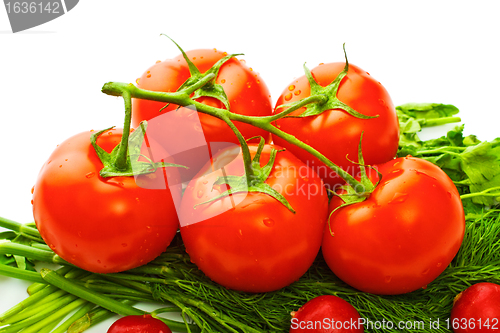 Image of vegetables for salad
