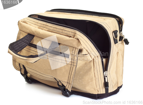 Image of opened travel bag