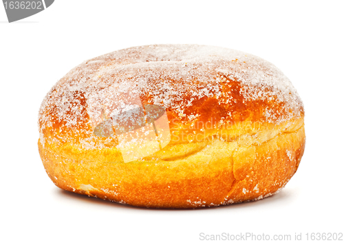 Image of donut in powdered sugar