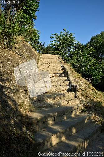 Image of old stone stairway