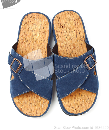 Image of blue slippers