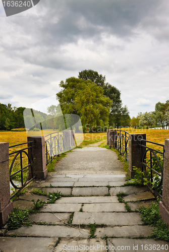 Image of stone bridge to meadow