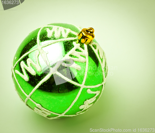 Image of green decoration ball