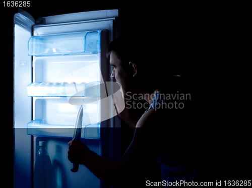 Image of something horrible hiding in refrigerator