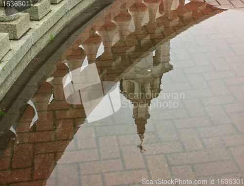 Image of church reflection